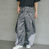 [Unisex] Design Satin Work Pants (ICE GRAY)