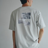 [Unisex] Photo Design Oversize T-Shirts (ICE GRAY)