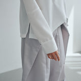 Sleeve Cutting Design Blouse (WHITE)