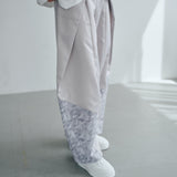 [Unisex] Design Satin Work Pants (ICE GRAY)