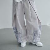 [Unisex] Design Satin Work Pants (ICE GRAY)