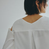 Sleeve Cutting Design Blouse (WHITE)