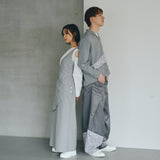 One-Shoulder Drape Twill Pants (LIGHT GRAY)