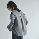 Sleeve Cutting Design Blouse (GRAY)