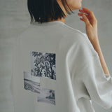 [Unisex] Photo Design Oversize T-Shirts (ICE GRAY)