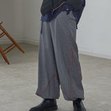 [Unisex] Design Warm Parachute Pants (GRAY)