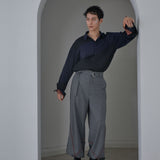 [Unisex] Design Warm Parachute Pants (GRAY)