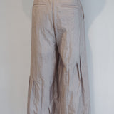 [Unisex] Shine Tucked Design Pants (WARM GRAY)