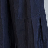 [Unisex] Shine Tucked Design Pants (NAVY)