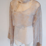 Design Sheer Short Blouse