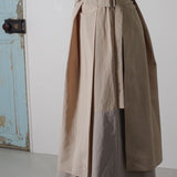 Asymmetric Multi-Layered Skirt (BEIGE)