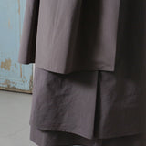 Asymmetric Multi-Layered Skirt (GRAY)