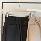 2way Roll-up Vintage Twill Pants (BLACK)