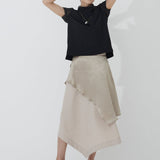 Vintage Satin Layered Skirt