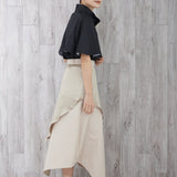 Vintage Satin Layered Skirt