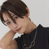 Geometric Hoop Earring